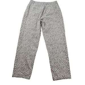 Talbots 10 PETITES 10P floral print ankle capri pants career casual whimsical *